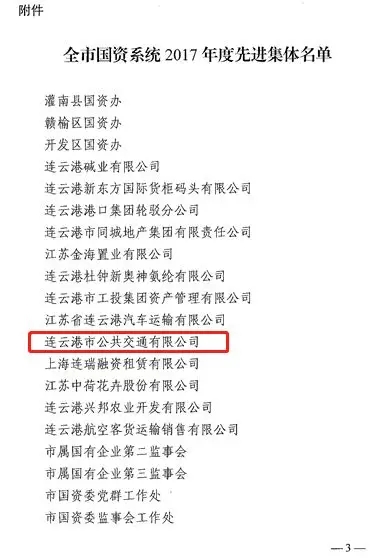 公交集團榮獲國資系統先進(jìn)集體稱(chēng)號