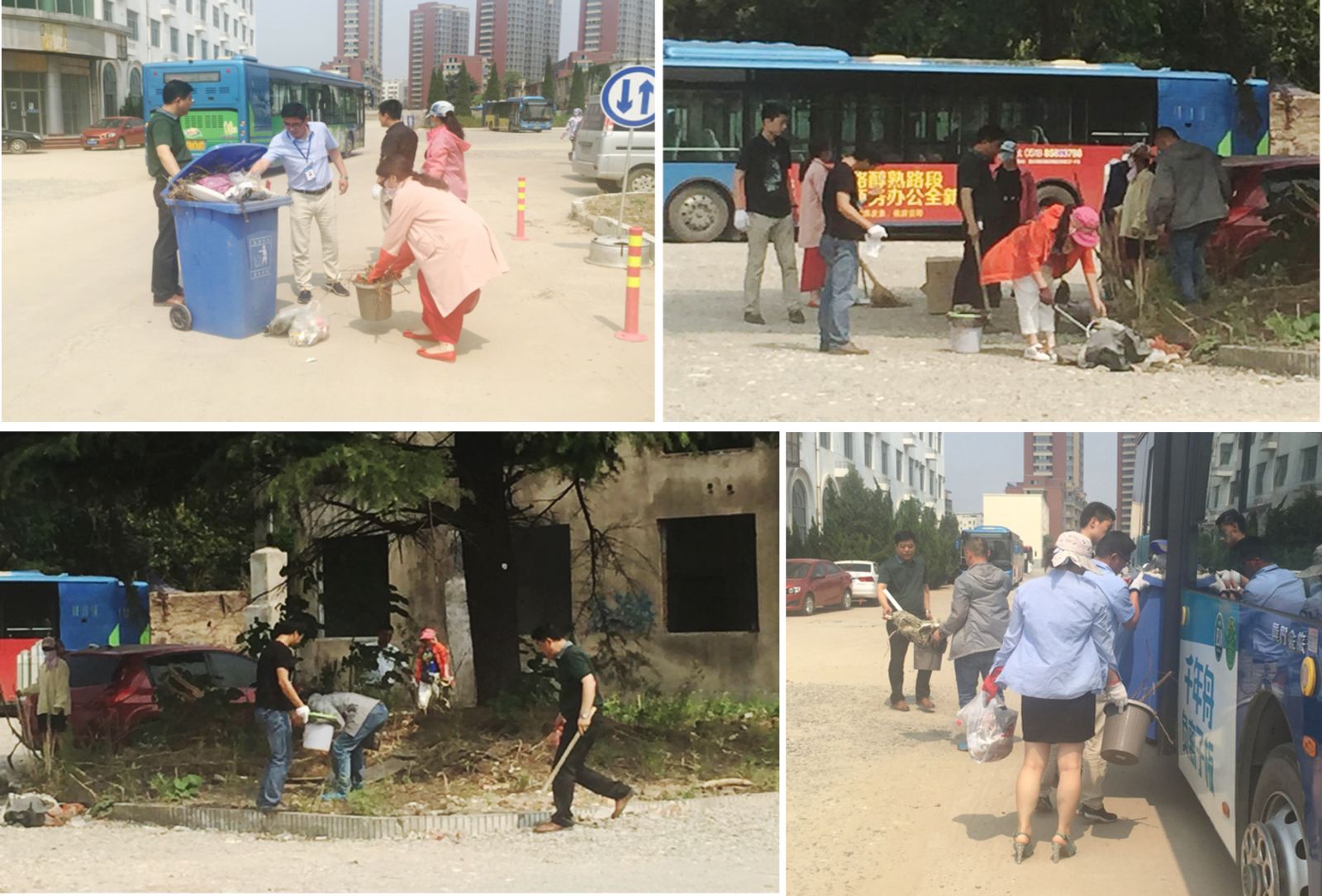 公交新浦公司黨支部開(kāi)展“迎七一，共創(chuàng  )國家衛生城市”活動(dòng)